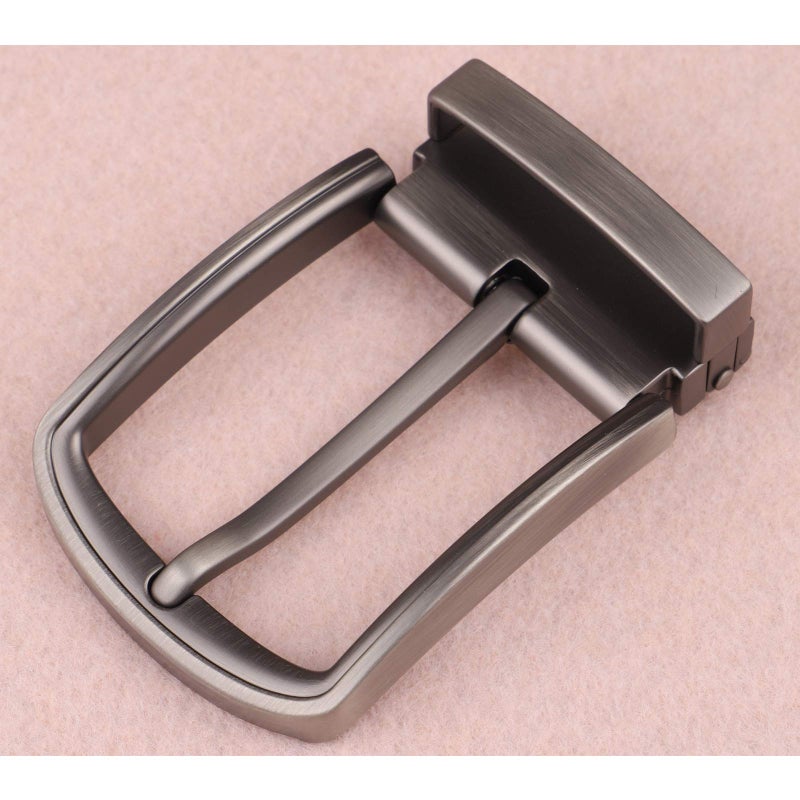 McFanBe 1.5 Inches (38-40 mm) Belt Buckle Single Prong Square Replacement Buckle for Men Women Belt (Grey19) - Image 3